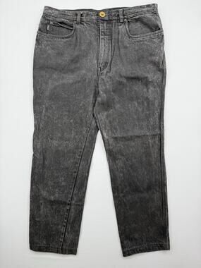 Sergio Vintage 90's Black‎ Acid Wash Jeans Denim Size 38x34 Men's